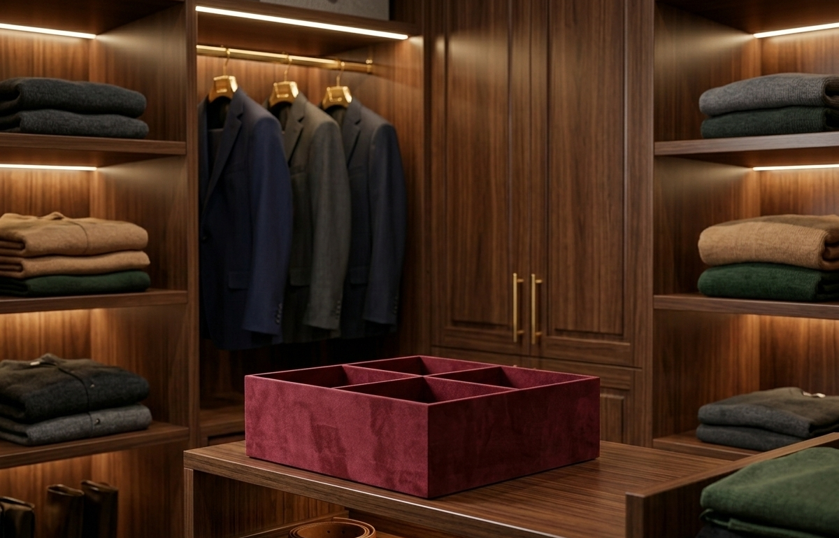 Large Storage Deep Red Box