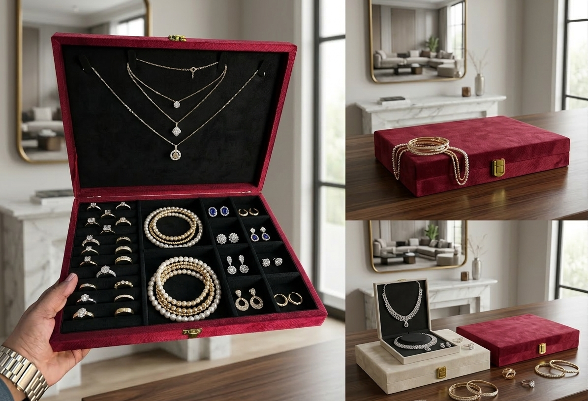Velvet Jewellery Box