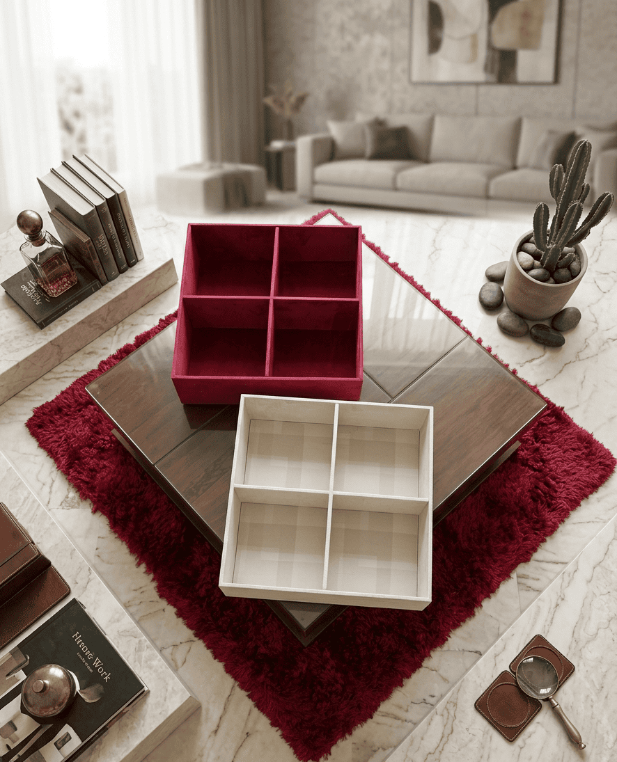 Large Storage Deep Red Box